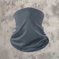 thumbnail image 4 of Cooling Neck Gaiter Face Mask, Sun Protection Masks Gator, Windproof Bandana for Skiing, Fishing, Hiking, Cycling Dark Gray, 4 of 5
