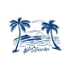thumbnail image 2 of Camiseta informal de cuello redondo para hombre con estampado de palmera Aloha Paradise, blanca con diseño azul, ideal para vacaciones de verano, ideal como regalo para el Día del Padre., 2 of 7