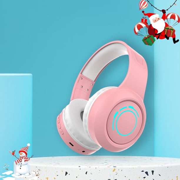Auriculares Bluetooth, los nuevos auriculares inalámbricos Bluetooth de diadema con luz LED son cómodos de usar, modernos y versátiles, con una batería de larga duración.