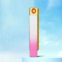 HauiWeiLyai Long Portable And Compact Tungsten Wire Igniter USB Charging Lighter Colorful Frosted Lighter, Cigarette Lighters, Kitchen, Gift