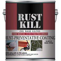 Majic Paints Rustkill 8-6021-1 Rust-Preventive Coating, White, Semi-Gloss, 1 gal Can