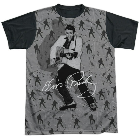Elvis Presley Rockin All Over Unisex Adult Halloween Costume Sublimated T Shirt