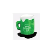 Beistle Plush St Patricks Day Beer Mug Hat One Size Green 30712