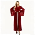 thumbnail image 6 of Queen Dress, Italian Renaissance Dress, Gothic Velvet Dress, Women Renaissance Dress Medieval Costume for Women Long Dress Plus Size Velvet Queen Dresses Halloween Costume, Red XL, 6 of 9
