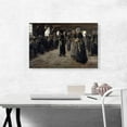 thumbnail image 2 of ARTCANVAS The Flax Barn At Laren Canvas Art Print by Max Liebermann - Size: 26" x 18" (0.75" Deep), 2 of 9