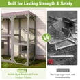 thumbnail image 5 of MEDEHOO Catio Outdoor Cat Enclosure - 70" Large Wooden Cat House with 5 Platforms, 2 Napping Boxes & Weatherproof Asphalt Roof, Walk-in Kitty Condo for Multiple Cats, 5 of 10