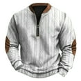 thumbnail image 1 of Tricot Imprimé Numérique 3D Automne Hiver 2024 Mode Décontractée pour Hommes Demi-Fermeture à Glissière Col Rond Sans Capuche Confortable Élégant, 1 of 2