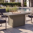 thumbnail image 3 of WestinTrends Helios 46" Modern Outdoor 55,000 BTU Patio Gas Propane Rectangle Deck Fire Pit Table (Rocks Not Included), Weathered Wood, 3 of 14