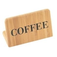 thumbnail image 1 of Cal Mil 606-2 Bamboo Decaf Beverage Sign - 3 x 1 x 2 in., 1 of 1
