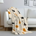 thumbnail image 4 of Flannel Blanket, Halloween Pumpkin Blanket, Machine Washable Soft Warm Blanket, Office Living Room Sofa Air Conditioner Blanket, Halloween Gift, 4 of 4