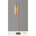 thumbnail image 2 of Adesso Mendoza 60" Antique Brass Task Floor Lamp with Natural Woven Paper Cylinder Shade, 2 of 5