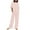 Black, variant on Plus Size 2 Piece Outfit for Women Comfy Cotton Linen Suit Half Sleeve Trousers Casual Flare Pant M