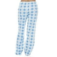 thumbnail image 5 of Wiicoznt Pajama Pants for Women Checkered Print Elastic Waist Pajama Bottoms Casual Comfy Loose Sleepwear Plus Size Full Length Pants with Pockets, 5 of 5