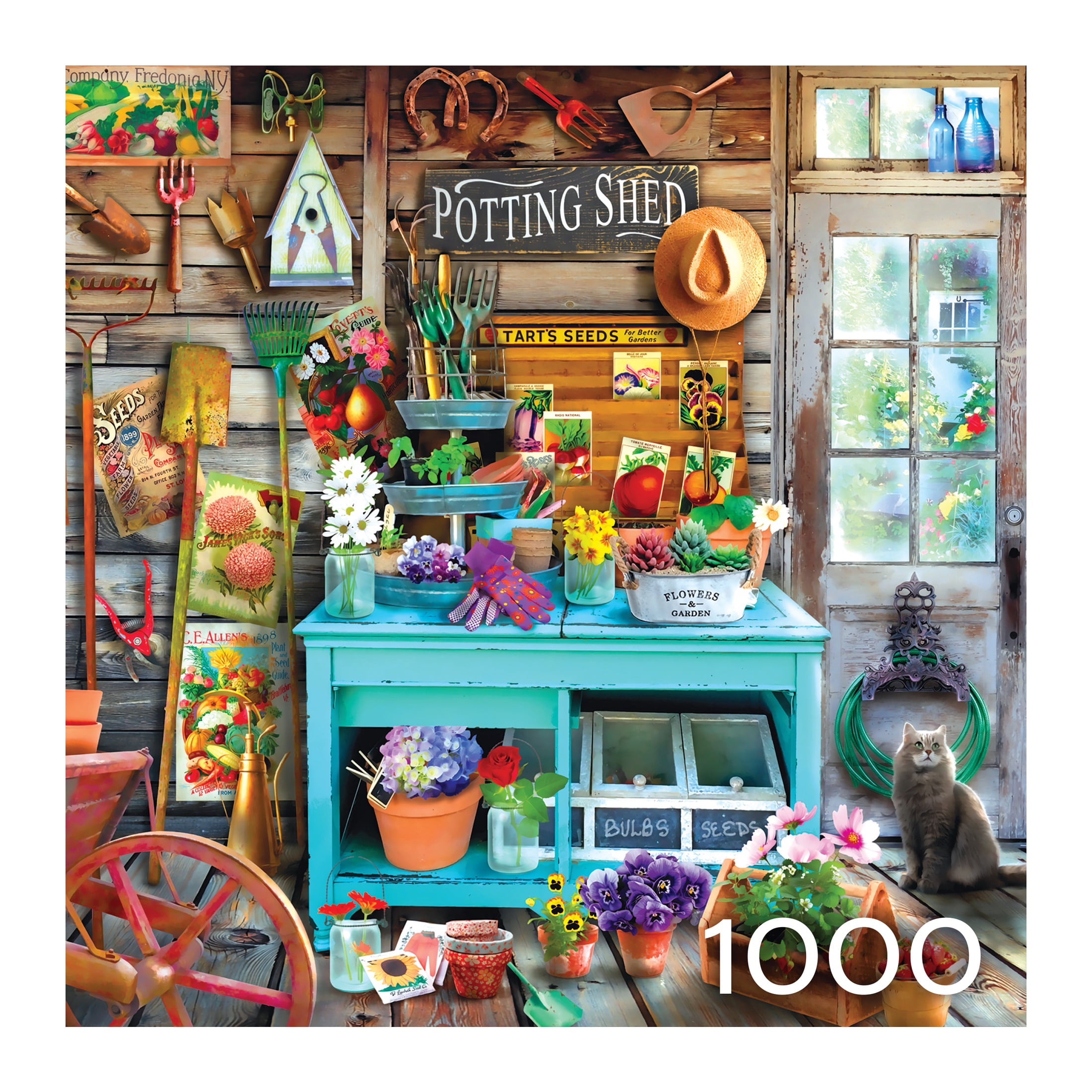 RoseArt Hobby Haven The Potting Shed - 1000 Piece Jigsaw Puzzle