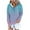 Sky Blue, variant on UAMVSH Womens Hoodies Gradient Button V Neck Sweatshirt Loose Casual Long Sleeve Drawstring Pullover Tops with Pocket Trendy Fall Clothes