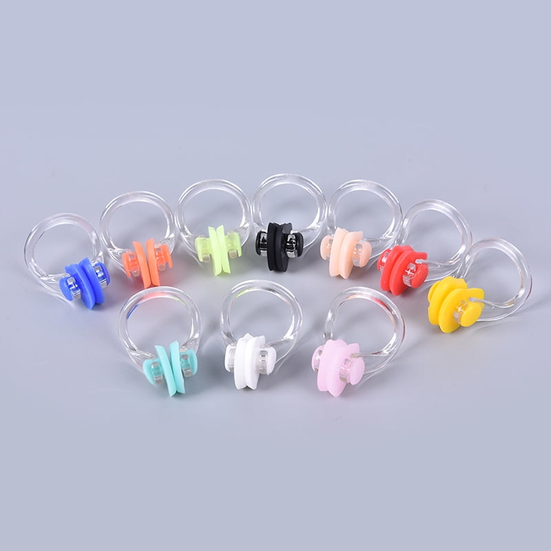 10pcs Soft Silicone Swimming Nose Clip Comfortable Diving Surfing Swim Clips