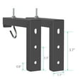 thumbnail image 4 of WALI Universal Projector Screen Ceiling Mount, Wall Hanging Mount L-Brackets, 6 inch Adjustable Extension with Hook Kit, Perfect Projector Screen Placement Hold up to 66 lbs (PSM001-B), Black, 4 of 6
