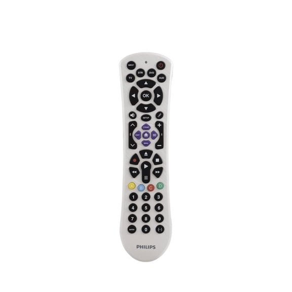 Philips 4-Device Universal Remote Control Pearl White