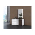thumbnail image 4 of Whiteline Modern Living White Anna Contemporary High Gloss Lacquer Dresser, Full Extension Drawers, 4 of 10