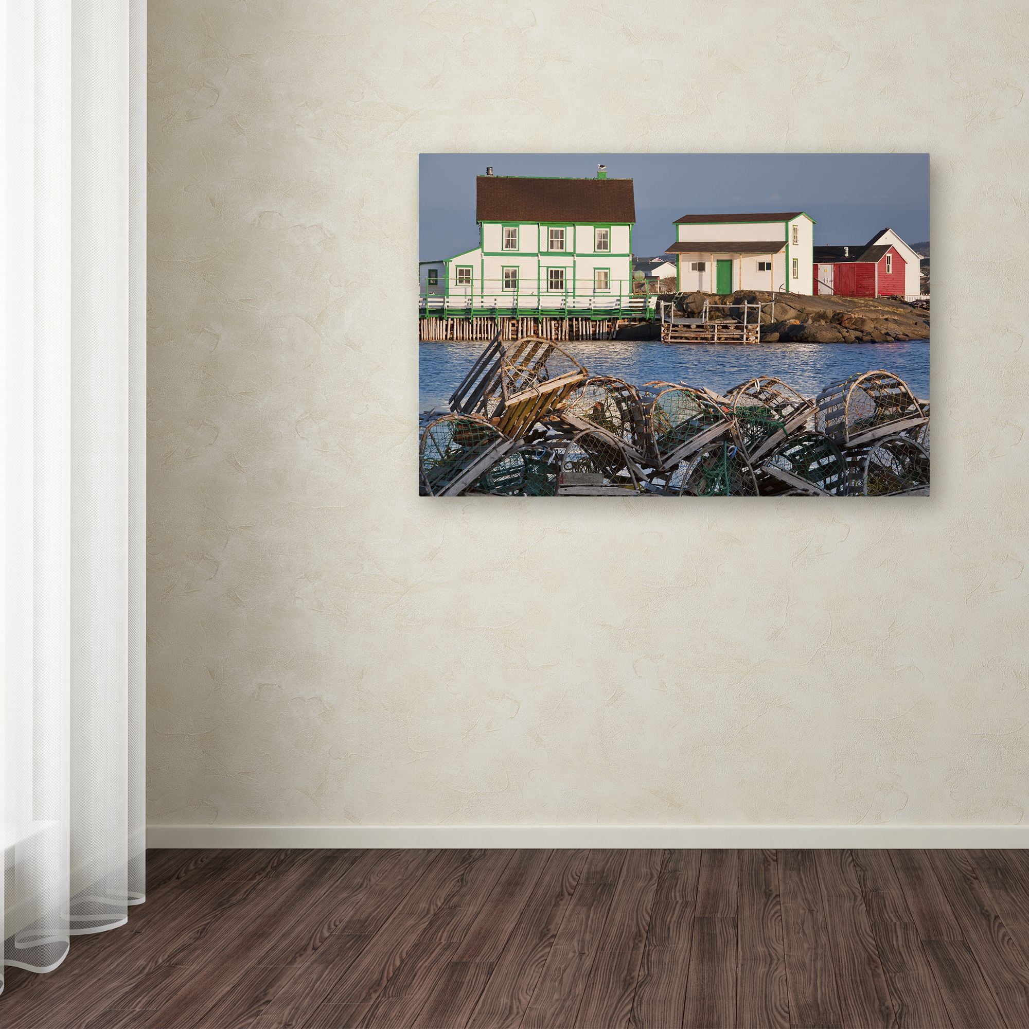 Trademark Fine Art "Lobster Traps" Canvas Art by Michael Blanchette Photography