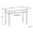 thumbnail image 4 of Atlin Designs Home Office Desk in Tobacco Brown, 4 of 5