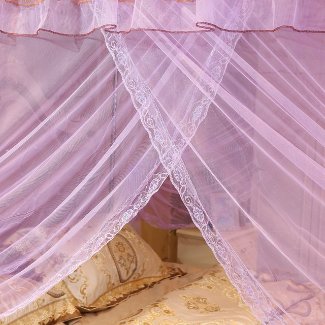 Mosquitera, mosquitera de lujo con cortina de cuatro esquinas para cama de princesa diseñada para profesionales