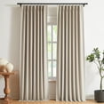 thumbnail image 1 of Cortinas Vision Home Sand Pinch de lino opaco plisado, 280 x 270 cm, 1 of 7