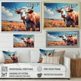thumbnail image 4 of Designart "Countryside Palette Cow III" Animals Floater Framed Canvas Art Print, 4 of 7