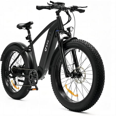 DYU 26" 4.0 Fat Tire Electric Bike for Adults, 750W 48V 20AH, LG Battery, Shimano 7-Speed, Dual Shock Absorber Mountain E Bike