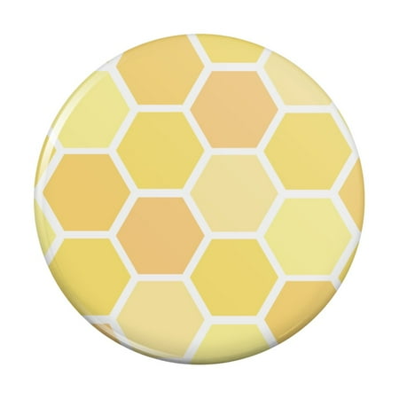 

Yellow Honeycomb Pattern Kitchen Refrigerator Locker Button Magnet