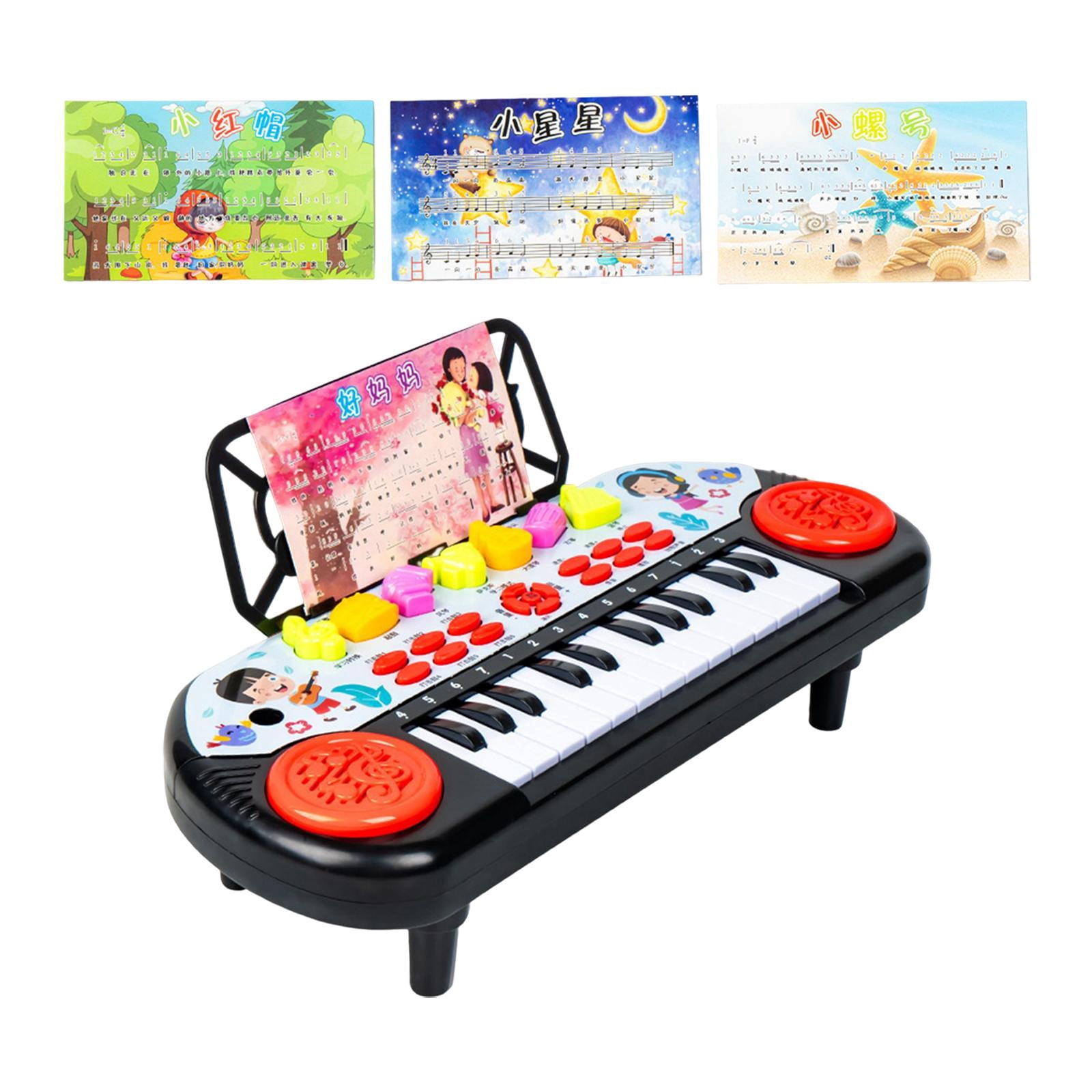 LeeQinersw 24 Keys Electronic Pianos Kids Piano Keyboard Portable Piano Electronic Keyboard Red