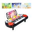 thumbnail image 4 of Teclado de piano de 24 teclas para aprendizaje musical, educativo, para niños de todas las edades. Rojo, 4 of 9