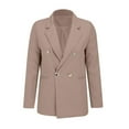 thumbnail image 4 of IMENGL Pocket long sleeve casual work coat lapel, Yellow XL, Size M-3XL, 4 of 9