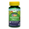 Spring Valley Kids Melatonin Chewable Tablets Dietary Supplement, Grape Flavor, 1 mg, 60 Count