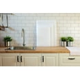 thumbnail image 3 of FONTEME White Color Coded Polypropylene Cutting Board 15" x 20" x 1/2" | Non-Slip Surface | Dishwasher Safe | Great For Vegetable, Fruit, Meat, Chicken, Fish, Cheese, Bread, And More. WHITE [1PK], 3 of 9