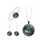 thumbnail image 1 of unbranded 4Ud Collar Y Con Colgante De Y Pendientes Con Patrón Ojo De Dragón Multicolor, 1 of 8