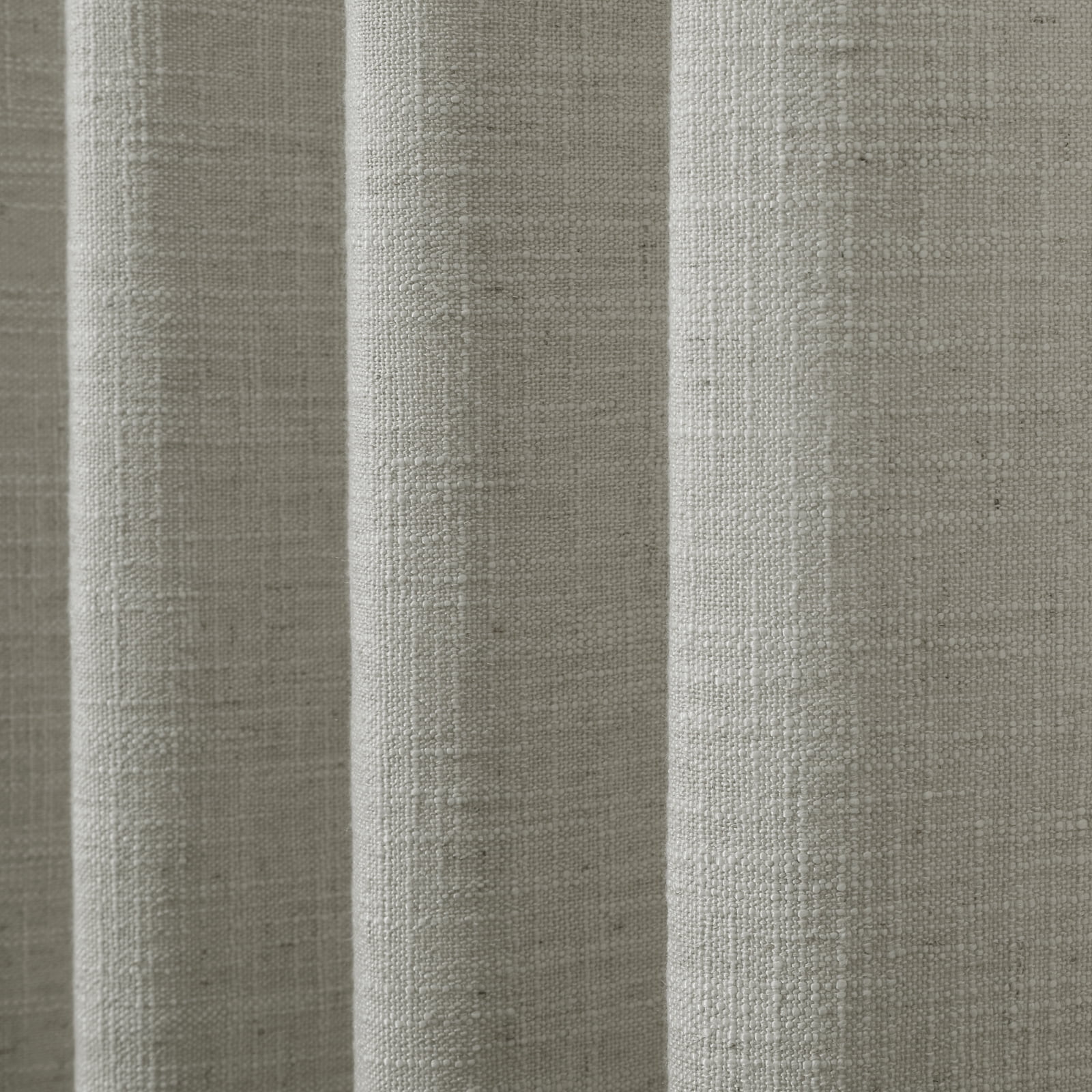 TWOPAGES 26 W X 96 L Inch Curtain Grommet Top Drape Room Darkening Linen Textured Drapery for Bedroom Kids Room, 1 Panel, Grey