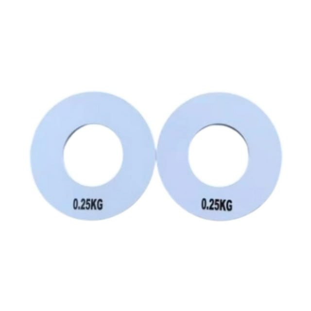 2 piezas de placas fraccionarias de fitness, contrapesos, piezas portátiles, repuesto DIY 025 kilogramos