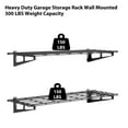 thumbnail image 2 of BeesClover Wall Mounted Storage Shelf,400 Lbs Load Capacity Garage Storage Rack Floating Shelves, 2 Pack, Suitable for Shop, Shed, 2 of 7