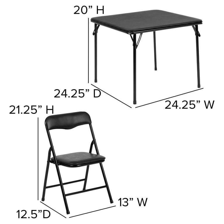 Kids folding table and chairs walmart hot sale