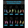 thumbnail image 6 of BLUEWING Fishing Rigs HI-LO Rig 3D Eyes with Sparkle Series Bucktail Mylar Flash Teaser Rig Snapper Rig with Stainless Steel Hook Green, 6 of 6