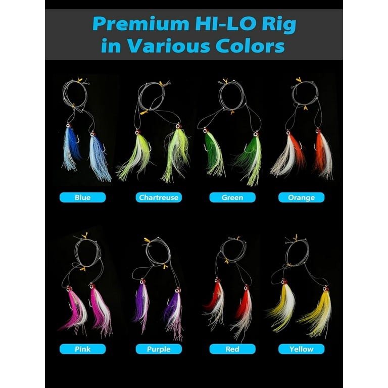 High - Low Rig - Squid Skirt Teasers Pink-Purple