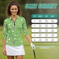 thumbnail image 7 of Uorisanigo Golf Women's Golf Top Comfortable Polyester Spandex Fabric Moisture Wicking Casual Tennis Activewear for Women Fashion Quarter Zip Workout Sports Outing Wear Size L, 7 of 7