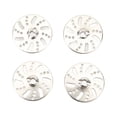 thumbnail image 1 of RC Counter Weight Brake Disc,  RC Brass Wheel Hex Adapter 0.79in Diameter 4pcs Silver High Accuracy  For 1/24 RC Car, 1 of 8