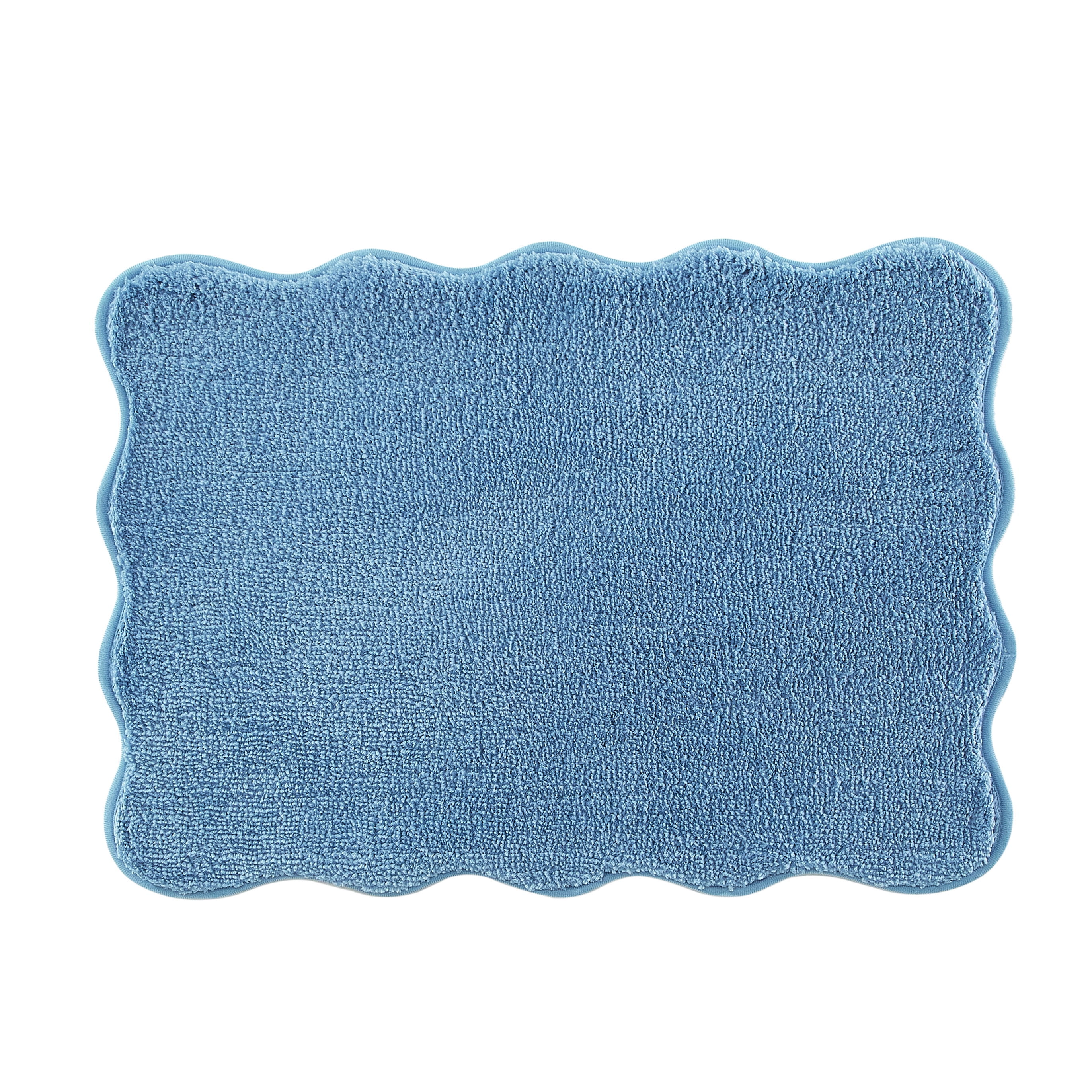 Mainstays 15-Piece Blue Coastal Bathroom Set – Beach-Inspired Shower Curtain, Bath Rugs & Hooks, Washable Ocean Decor