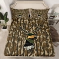 thumbnail image 2 of Castle Fairy Animal Deer Bed Sheets for Female Men Adults,Vintage Camouflage King Sheets, 2 of 7