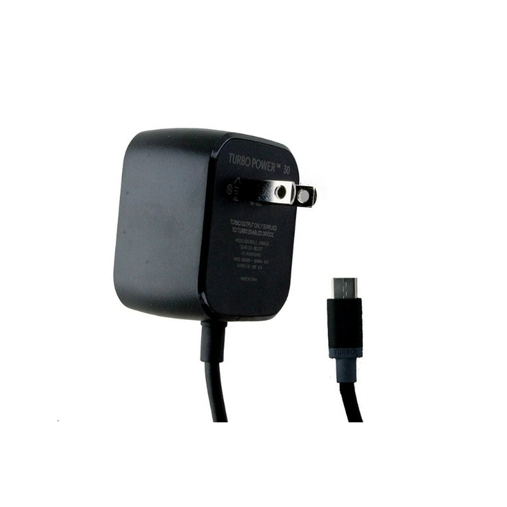 Motorola TurboPower 30 Universal USB TypeC Wall Charger Black