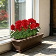 thumbnail image 7 of Artificial Geraniums Faux Flowers UV Resistant Realistic Bouquet for Garden Patio Porch Window Box Hanging Basket Home Wedding Party Decorations, 7 of 7