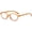 Yellow Tortoise, variant on Retro Round Blue Light Glasses for Women Men 90s Non Prescription Oval Tortoise Eyeglasses