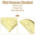 thumbnail image 4 of Uxcell 16pcs Vintage Corner Protector 2"x2"x0.4" for Table Box, Gold, 4 of 5